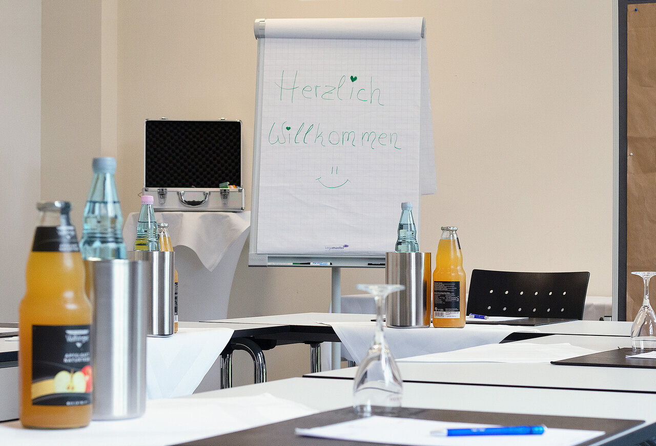 Meeting room in the Hotel Susato - presentation board